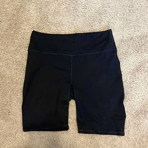 BOGO FREE!! Fabletics womens black biker shorts